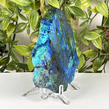 Azurite Malachite Crystal Slab - Gem Avenue Retail