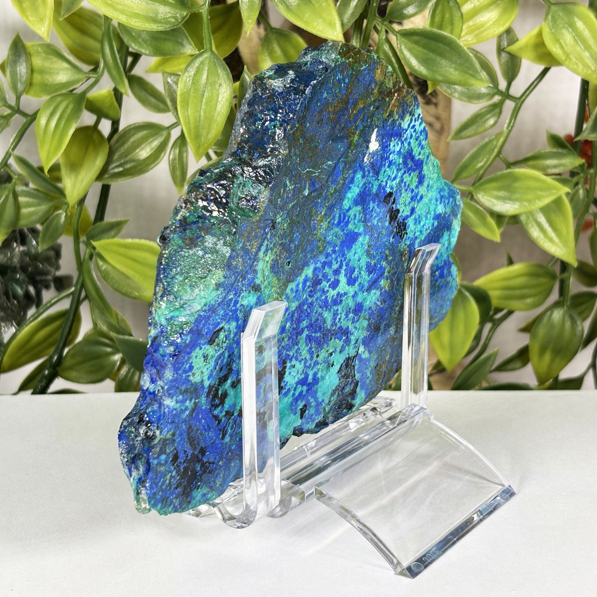Azurite Malachite Crystal Slab - Gem Avenue Retail