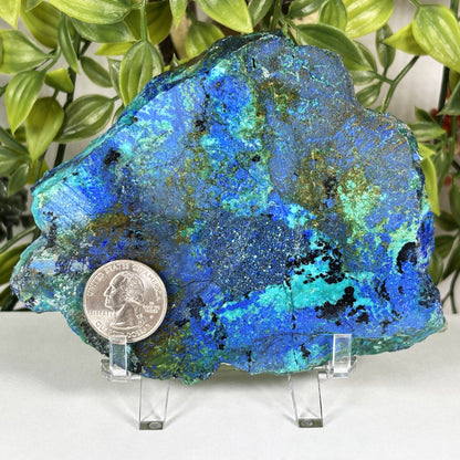 Azurite Malachite Crystal Slab - Gem Avenue Retail