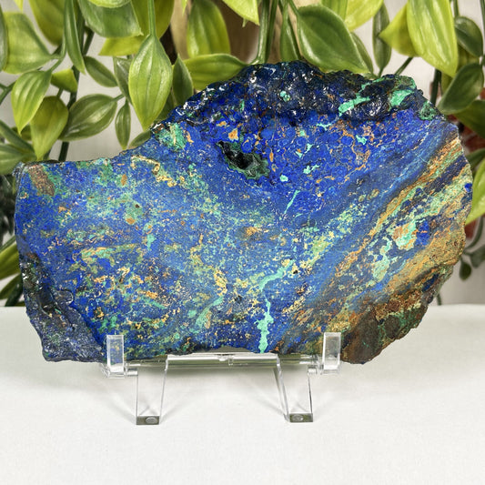 Azurite Malachite Crystal Slab - Gem Avenue Retail