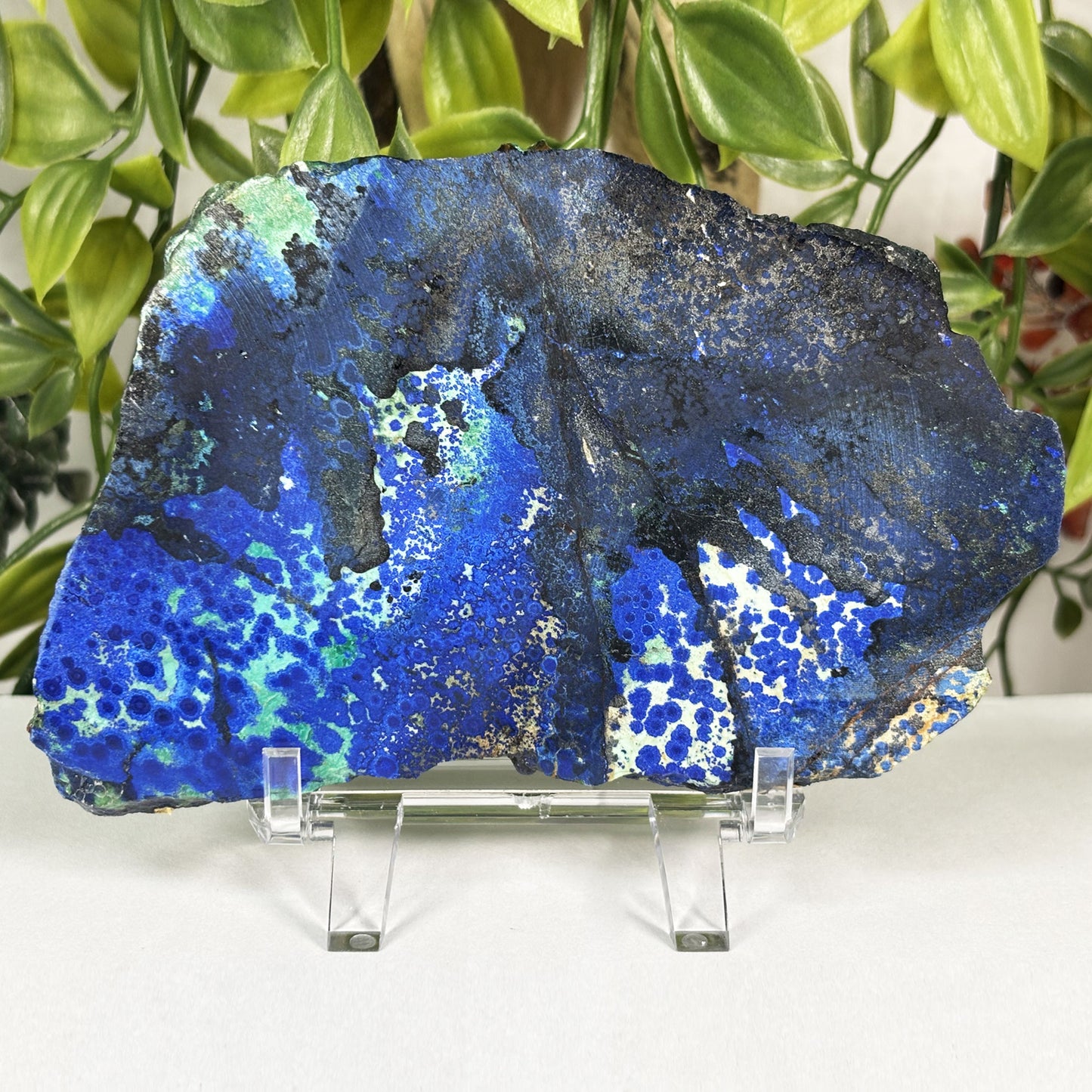 Azurite Malachite Crystal Slab - Gem Avenue Retail