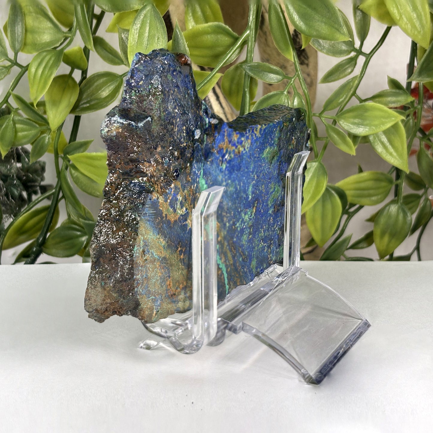 Azurite Malachite Crystal Slab - Gem Avenue Retail