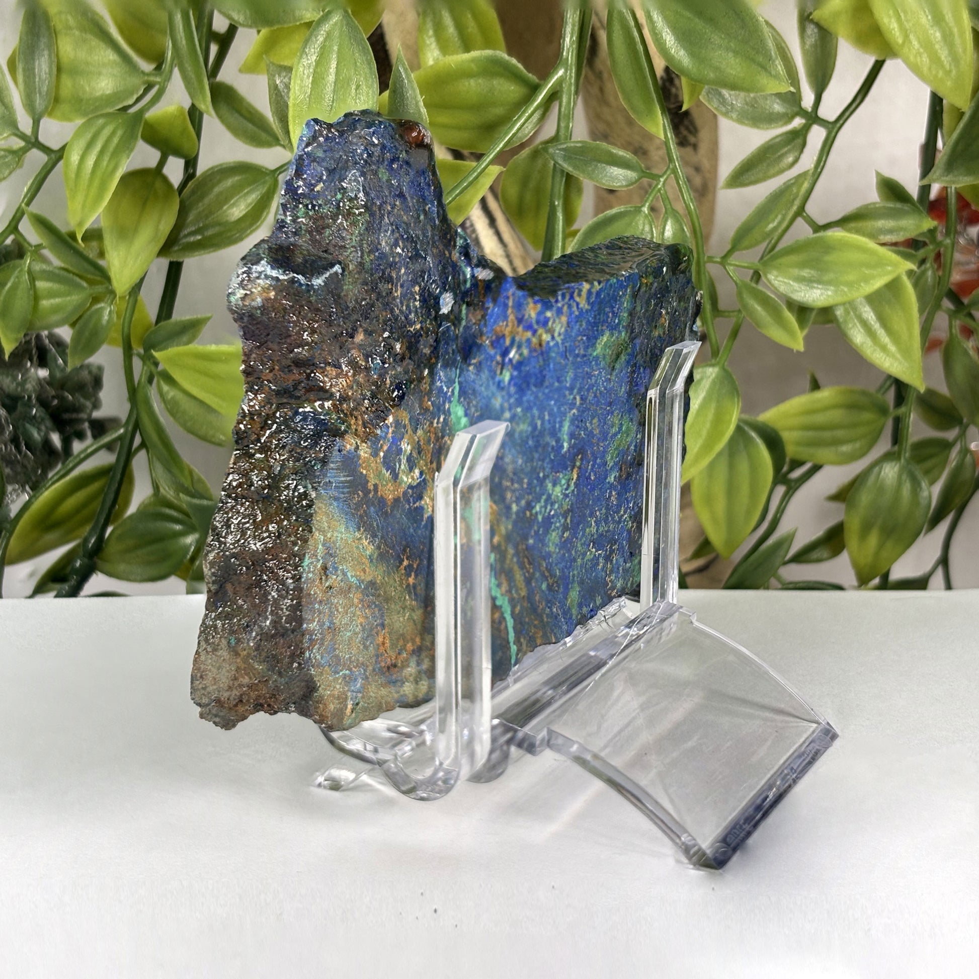 Azurite Malachite Crystal Slab - Gem Avenue Retail
