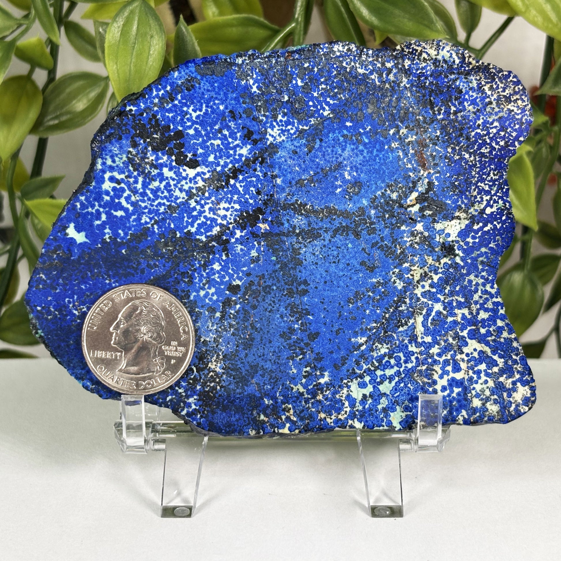 Azurite Malachite Crystal Slab - Gem Avenue Retail