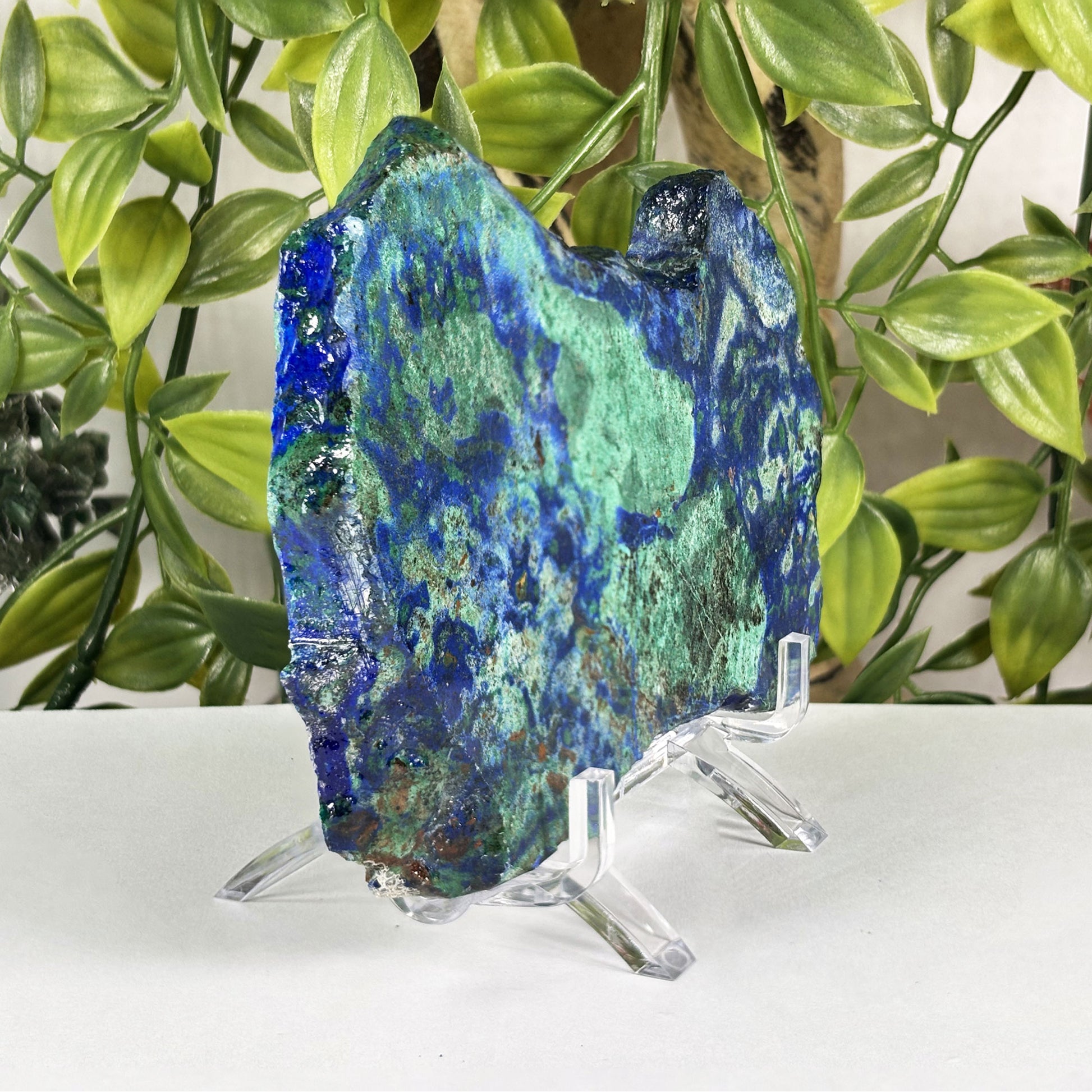 Azurite Malachite Crystal Slab - Gem Avenue Retail