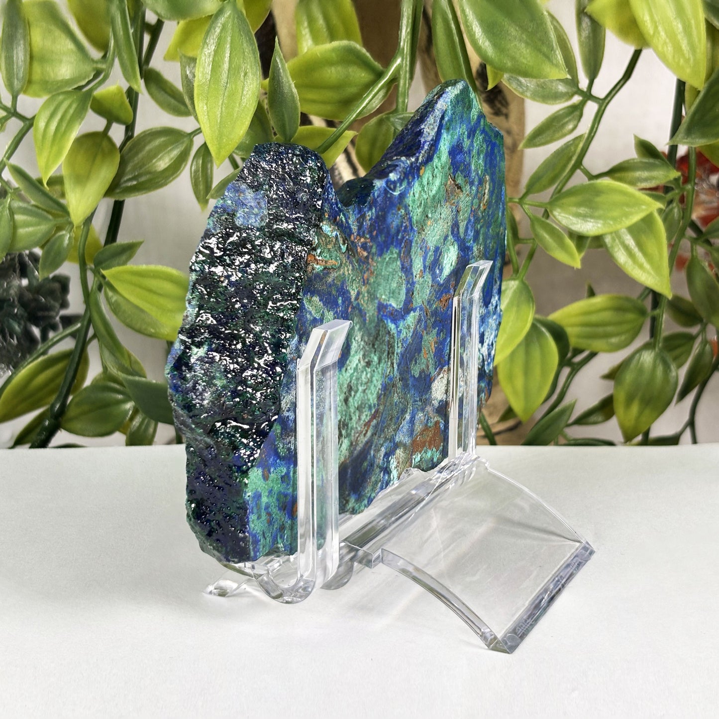 Azurite Malachite Crystal Slab - Gem Avenue Retail