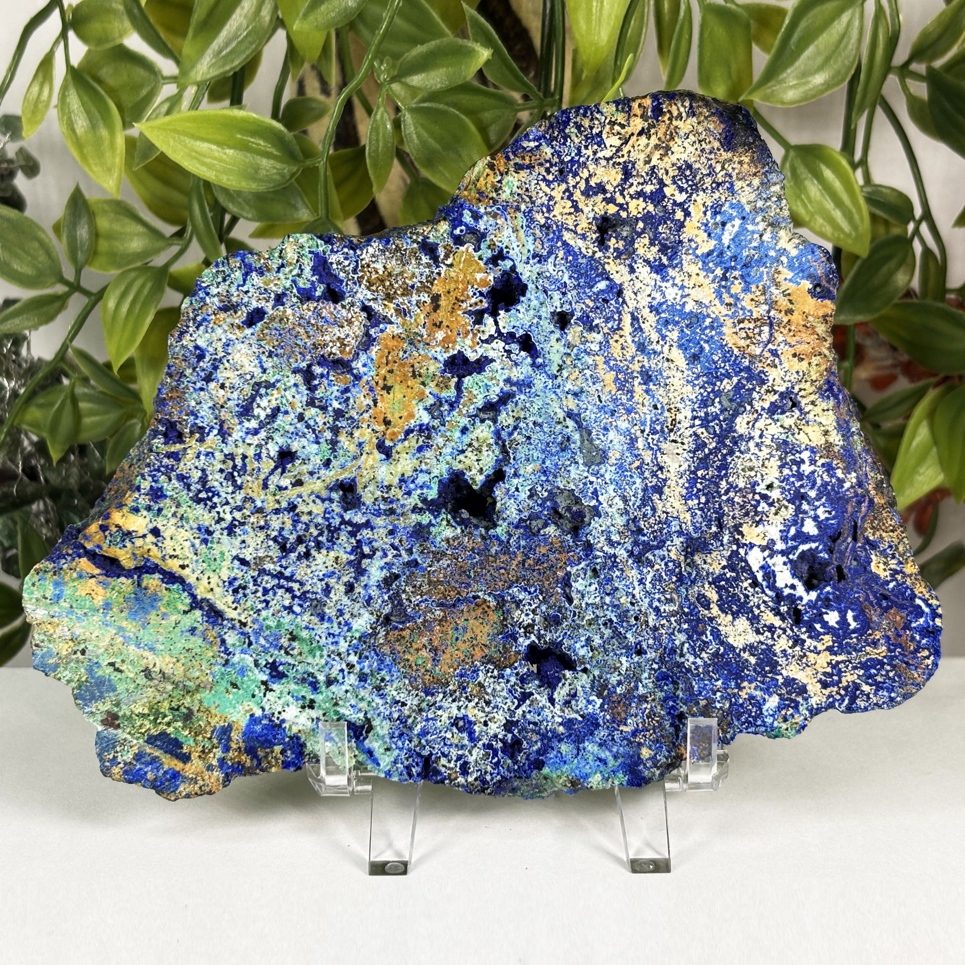 Azurite Malachite Crystal Slab -Gem Avenue Retail