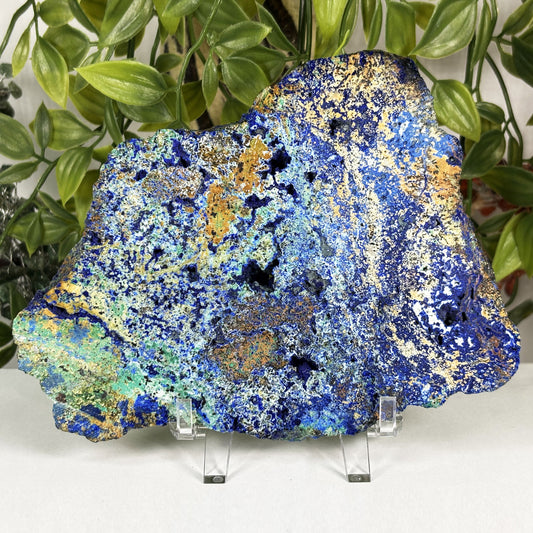 Azurite Malachite Crystal Slab -Gem Avenue Retail