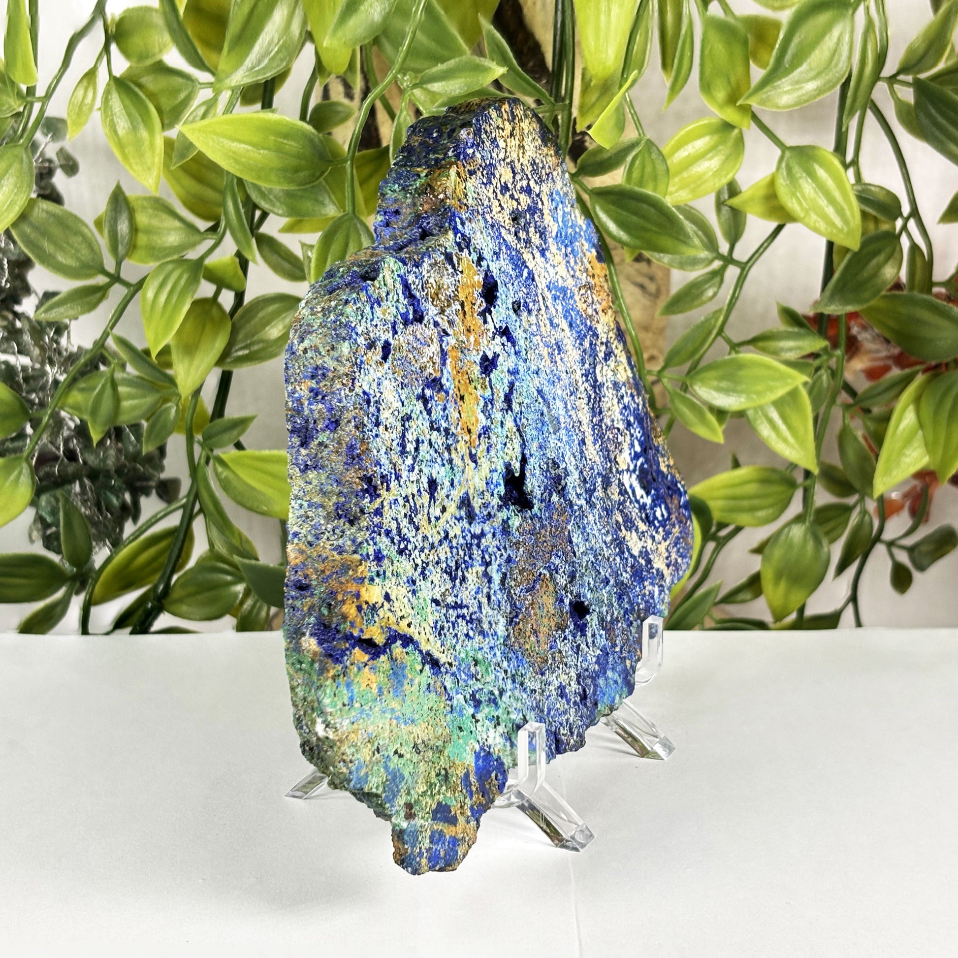 Azurite Malachite Crystal Slab -Gem Avenue Retail