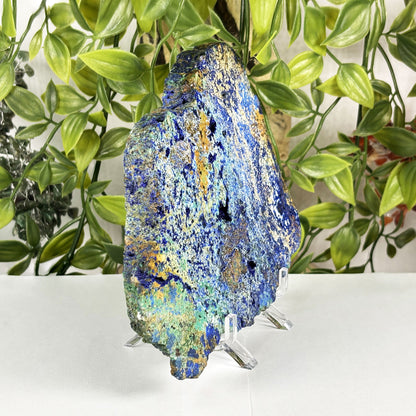 Azurite Malachite Crystal Slab -Gem Avenue Retail