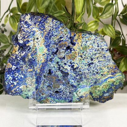 Azurite Malachite Crystal Slab -Gem Avenue Retail