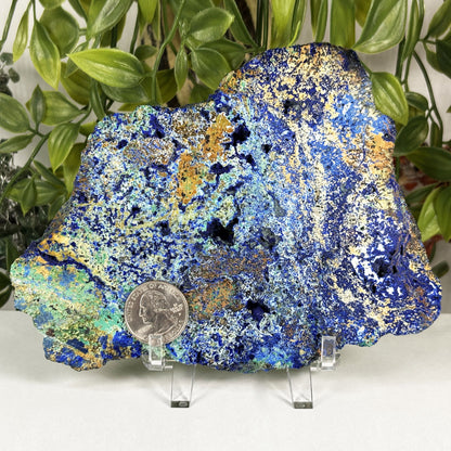 Azurite Malachite Crystal Slab -Gem Avenue Retail