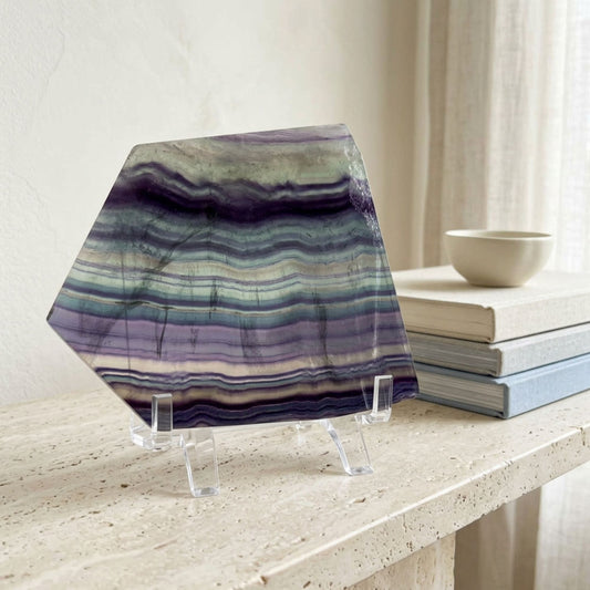 Fluorite Crystal Slab - Gem Avenue Ratail