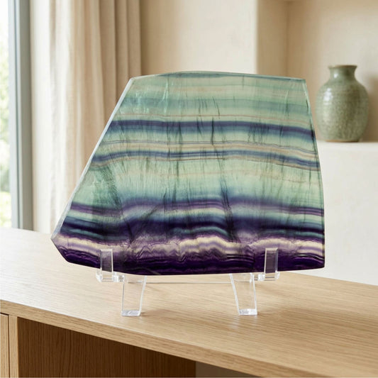 Fluorite Crystal Slab -Gem Avenue Ratail