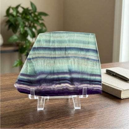 Fluorite Crystal Slab -Gem Avenue Ratail
