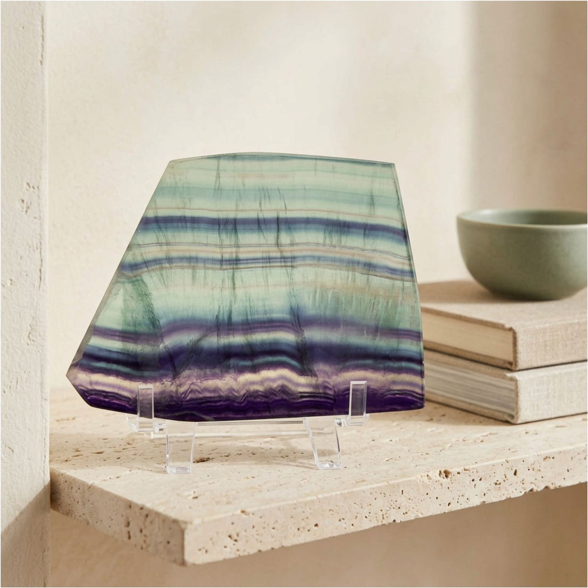 Fluorite Crystal Slab -Gem Avenue Ratail