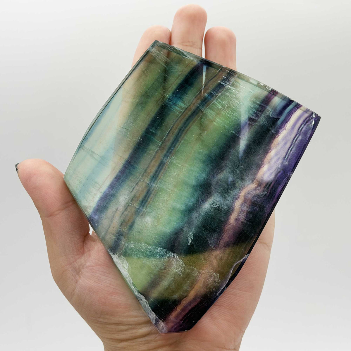 Fluorite Crystal Slab -Gem Avenue Ratail