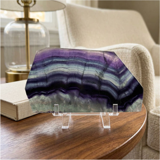 Fluorite Crystal Slab - Gem Avenue Retail