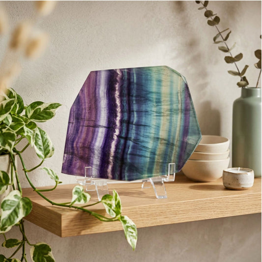 Fluorite Crystal Slab - Gem Avenue Retail