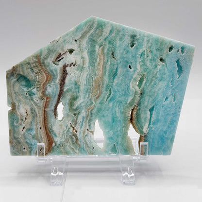 Blue Aragonite Crystal Slab - Gem Avenue Retail