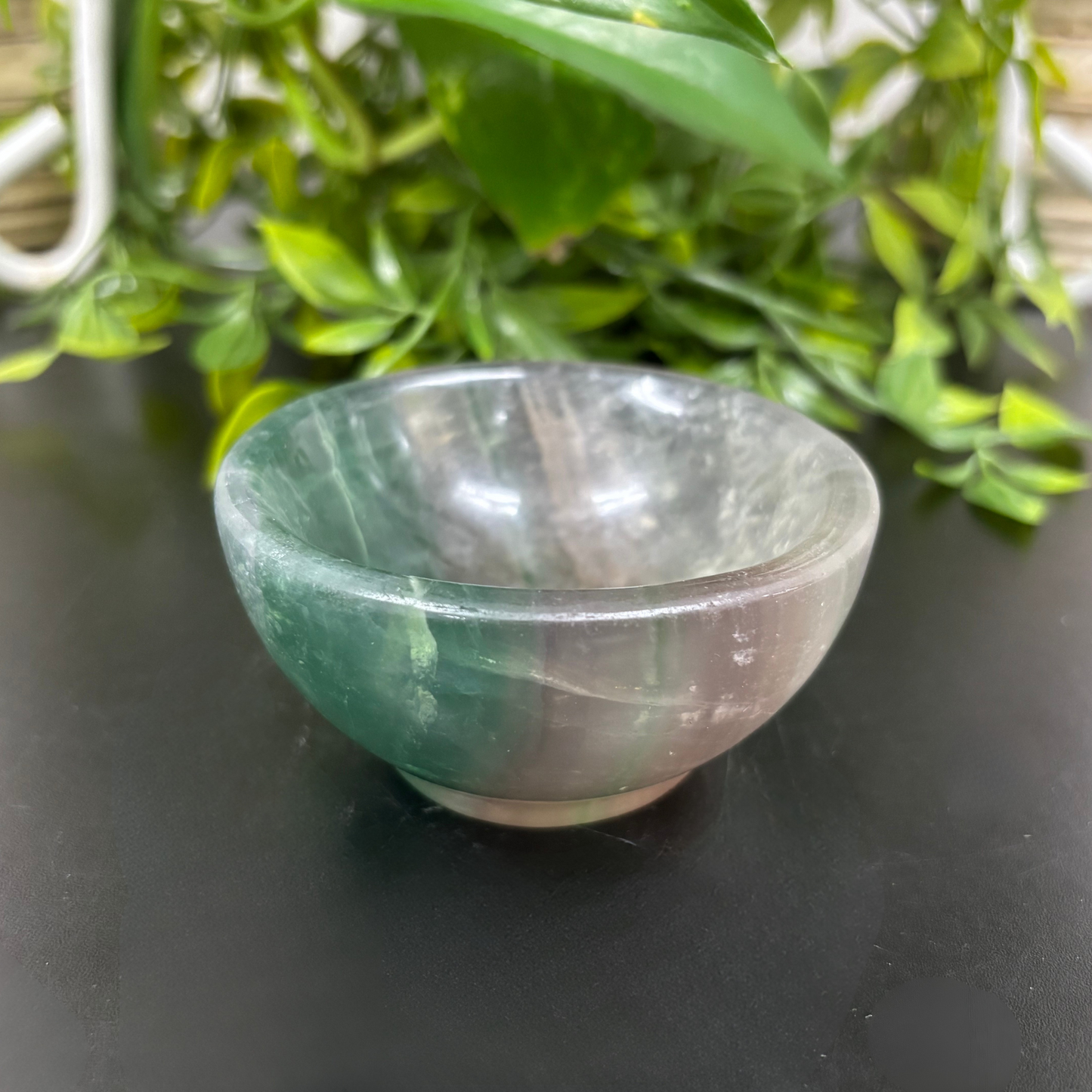 Natural Fluorite Bowl Handcrafted Crystal Decorative Bowl for Home Décor - RSH295