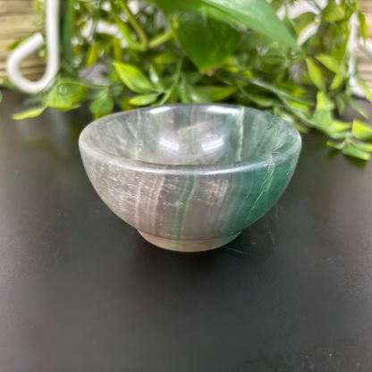 Natural Fluorite Bowl Handcrafted Crystal Decorative Bowl for Home Décor - RSH295