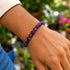 Amethyst 8mm Round Bead Handmade Stretch Unisex Bracelets