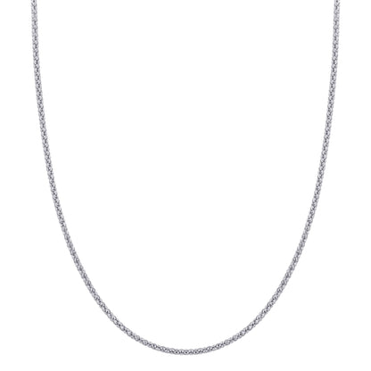 Italian 925 Sterling Silver Popcorn Chain Necklace - Gem Avenue