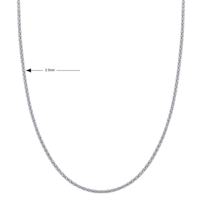 Italian 925 Sterling Silver Popcorn Chain Necklace - Gem Avenue