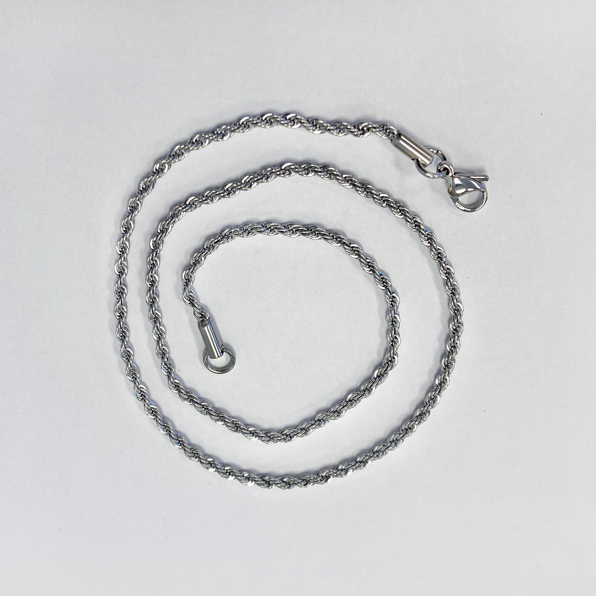 Stainless Steel wide Rope Chain Necklace - Gem Avenue