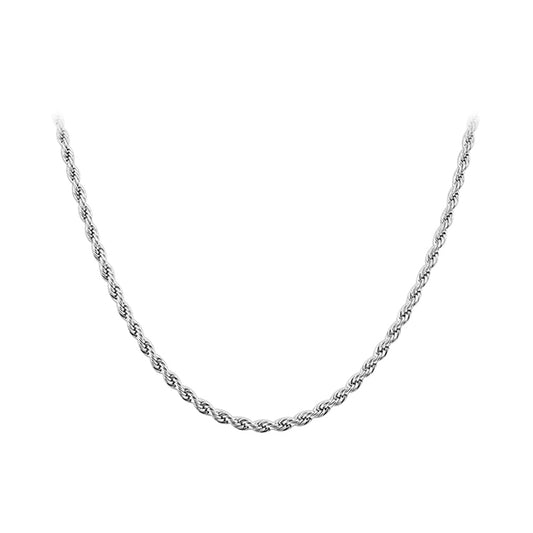 Stainless Steel wide Rope Chain Necklace - Gem Avenue