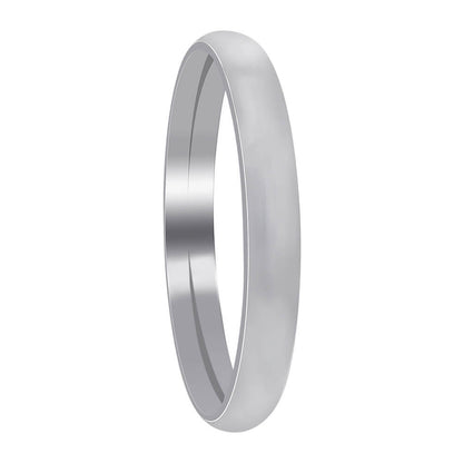 Stainless Steel Plain Comfort Fit Wedding Band Ring - Gem Avenue