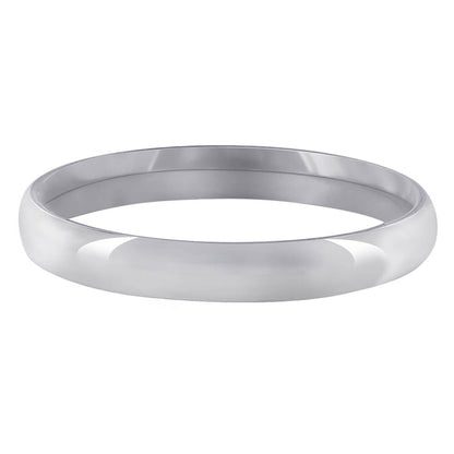 Stainless Steel Plain Comfort Fit Wedding Band Ring - Gem Avenue