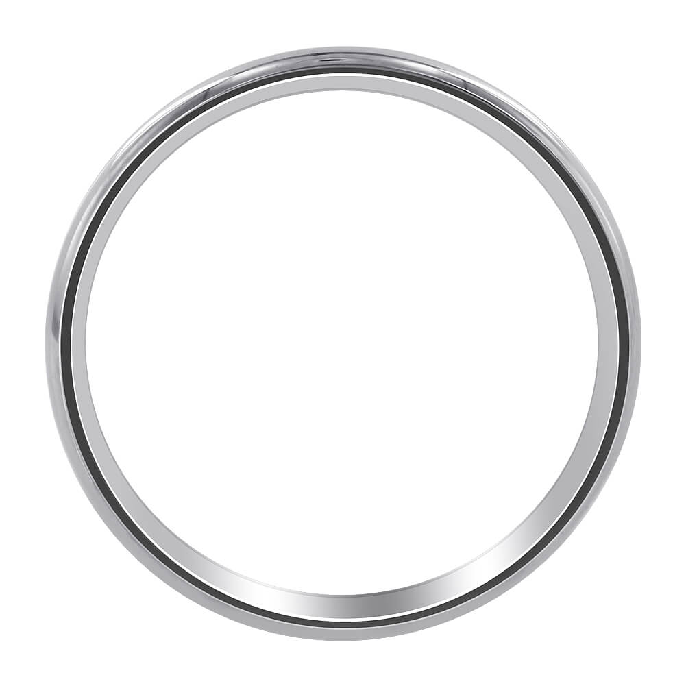 Stainless Steel Plain Comfort Fit Wedding Band Ring - Gem Avenue