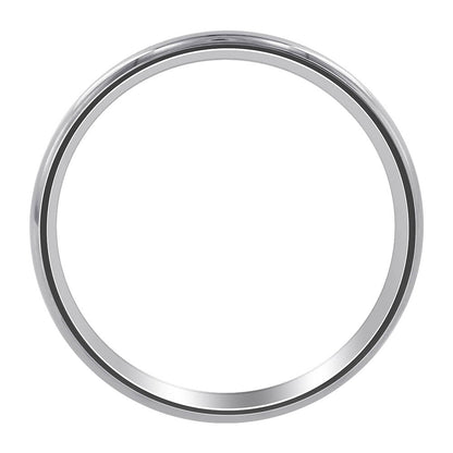 Stainless Steel Plain Comfort Fit Wedding Band Ring - Gem Avenue