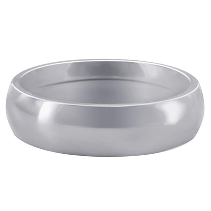 Stainless Steel Plain Comfort Fit 6mm Wedding Band - Gem Avenue