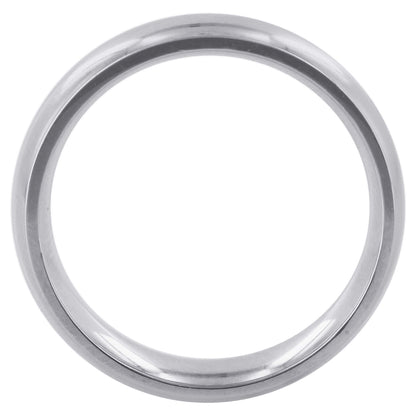 Stainless Steel Plain Comfort Fit 6mm Wedding Band - Gem Avenue