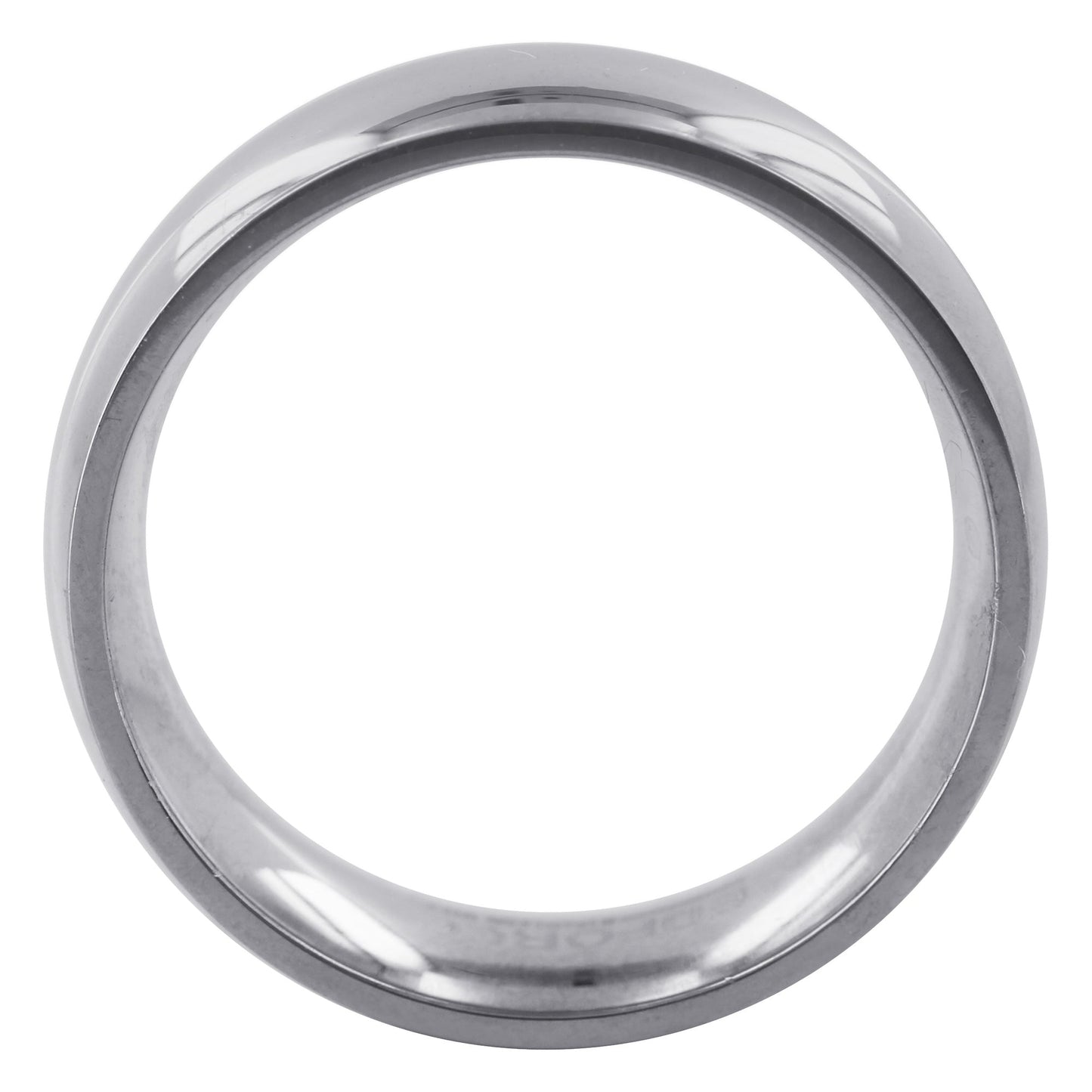 Men's Stainless Steel Plain Comfort Fit 8mm Wedding Band