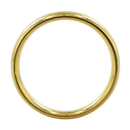 Gold Plated Stainless Steel Comfort Fit 4mm Plain Wedding Band