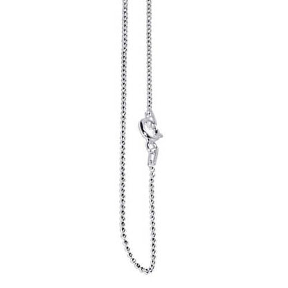 Beads 925 Sterling Silver Chain Necklace with Spring Ring Clasp - Gem Avenue