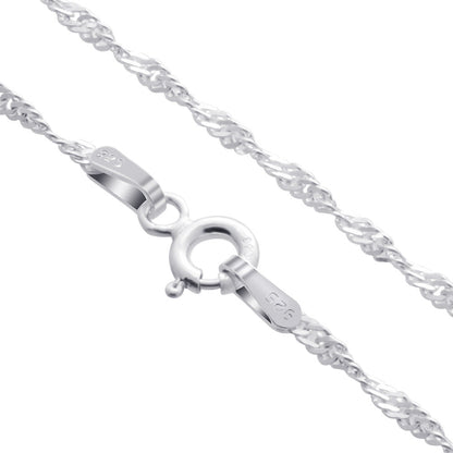 925 Sterling Silver Singapore Foot Chain & Clasp Anklet Ankle Bracelets - Gem Avenue