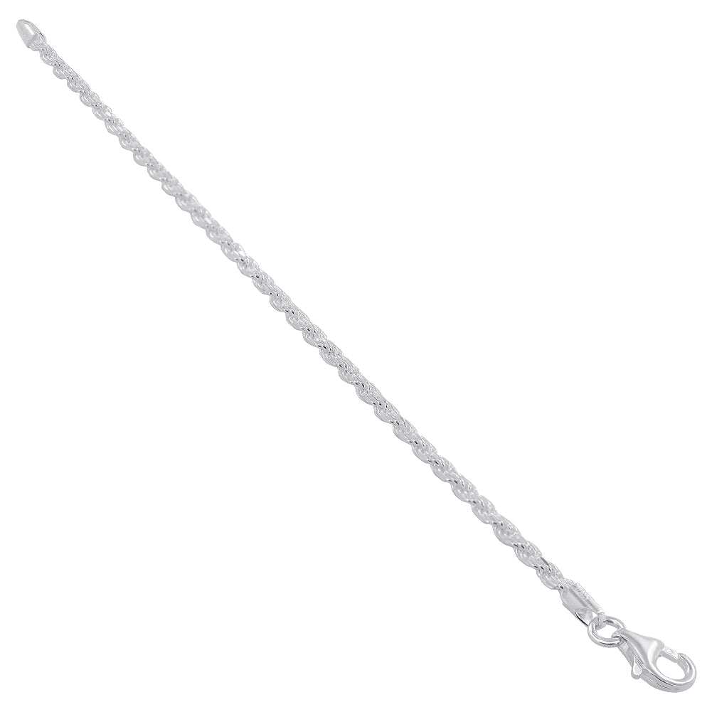 925 Sterling Silver Faceted Cut Foot Chain Anklet Ankle Bracelets - Gem Avenue