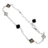 Black Austrian Crystals Italian 925 Sterling Silver 9 to 10 inch Long Anklet Ankle Bracelets