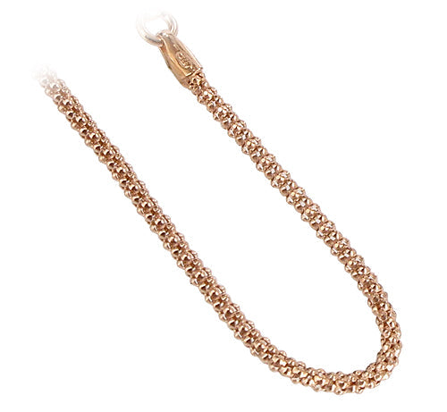14k Vermeil Popcorn Foot Chain Anklet Ankle Bracelets - Gem Avenue