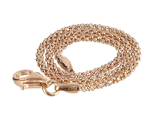 14k Vermeil Popcorn Foot Chain Anklet Ankle Bracelets - Gem Avenue