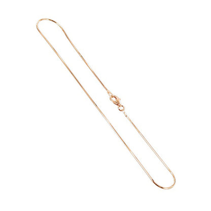14k Rose Gold Diamond-cut Snake Foot Chain Anklet Ankle Bracelets