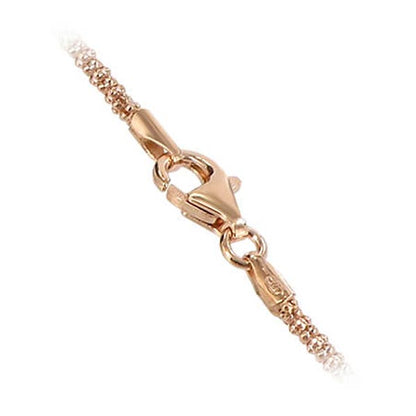 14K Rose Vermeil Lobster Clasp Popcorn Chain Bracelets - Gem Avenue