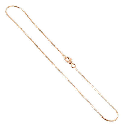 14k Rose Vermeil Diamond-cut Snake Chain Bracelets - Gem Avenue