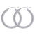 .925 Sterling Silver 4mm Thick Hoop Earrings