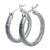 .925 Sterling Silver 4mm Thick Hoop Earrings